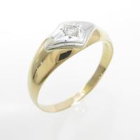 K18YG／PT ダイヤモンドリング