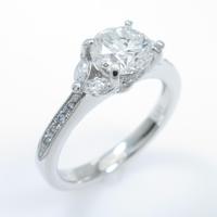 【リメイク】プラチナダイヤモンドリング 1．029ct・F・SI1・GOOD