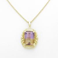 K18YG アメトリンネックレス20％引き