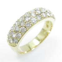 K18YG パヴェ ダイヤモンドリング