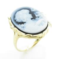 K18YG メノウカメオリング