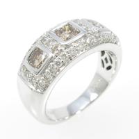 K18WG ダイヤモンドリング