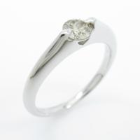 K18WG ソリティア ダイヤモンドリング