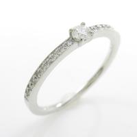 K18WG ダイヤモンドリング