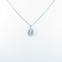 K18WG ダイヤモンドネックレス