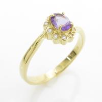 K18YG アメジストリング