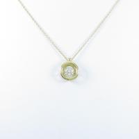 【リメイク】K18YG ダイヤモンドネックレス 0．330ct・M・VS1・VG