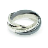 カルティエ トリニティ ブラック＆ホワイト リング