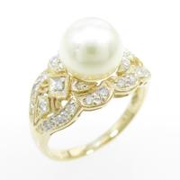 K18YG／K18WG アコヤパールリング