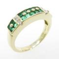 K18YG エメラルドリング