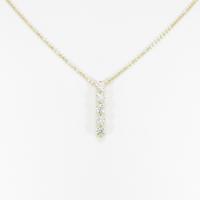 K18YG／750YG ダイヤモンドネックレス10％引き