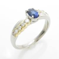 PT／K18YG サファイヤリング