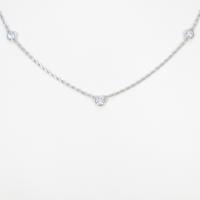 K18WG ダイヤモンドネックレス10％引き
