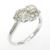 K18WG ダイヤモンドリング