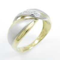 K18YG／PT ダイヤモンドリング