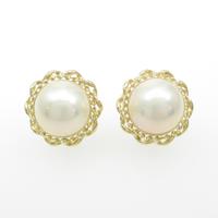 K18YG マベパールイヤリング