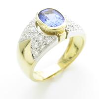 K18YG／K18WG タンザナイトリング