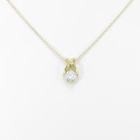 【リメイク】K18YG ダイヤモンドネックレス 0．310ct・G・SI2・EXT