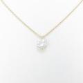 【リメイク】K18YG ダイヤモンドネックレス 1．000ct・D・SI1・GOOD