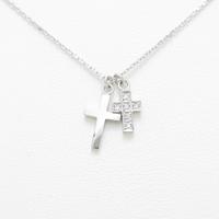 ヴァンドーム クロス ダイヤモンドネックレス