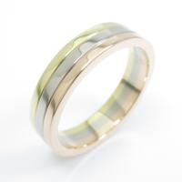 カルティエ スリーゴールド リング