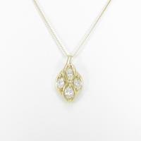 K18YG ダイヤモンドネックレス