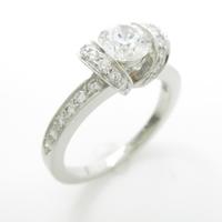 ティファニー リボン リング 0．53ct・G・IF・EXT