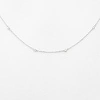 K18WG ダイヤモンドネックレス