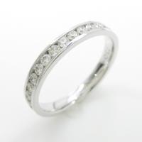 750WG ハーフエタニティ ダイヤモンドリング