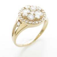 K18PG ダイヤモンドリング