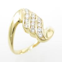 K18YG ダイヤモンドリング