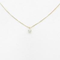 アガット ソリティア ダイヤモンドネックレス