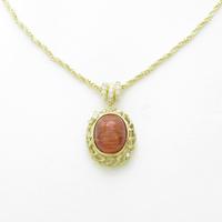 K18YG ルチルクオーツネックレス