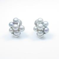 K14WG／PT アコヤパールイヤリング