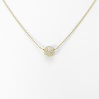 K18YG ダイヤモンドネックレス