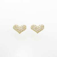 【リメイク】K18YG ハート ダイヤモンドピアス