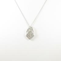 K18WG ダイヤモンドネックレス