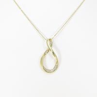 K18YG ダイヤモンドネックレス