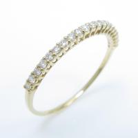 K18YG ハーフエタニティ ダイヤモンドリング