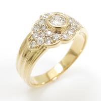 750YG ダイヤモンドリング