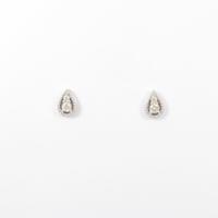 K18WG ダイヤモンドピアス