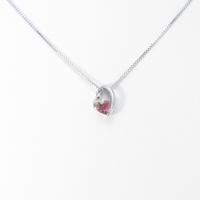 K18WG トルマリンネックレス