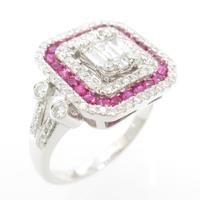 18KWG ルビーリング