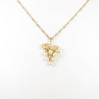 K18YG グレープ アコヤパールネックレス