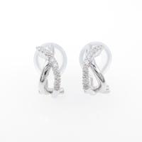 K18WG ダイヤモンドイヤリング