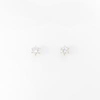 【リメイク】K18YG ソリティア ダイヤモンドピアス