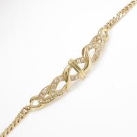 750YG ダイヤモンドブレスレット