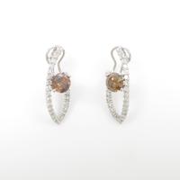 K18WG ダイヤモンドピアス