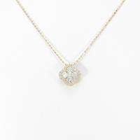 K18YG フラワー ダイヤモンドネックレス