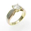PT／K18YG／K18PG ダイヤモンドリング 1．004ct・G・SI1・VG
